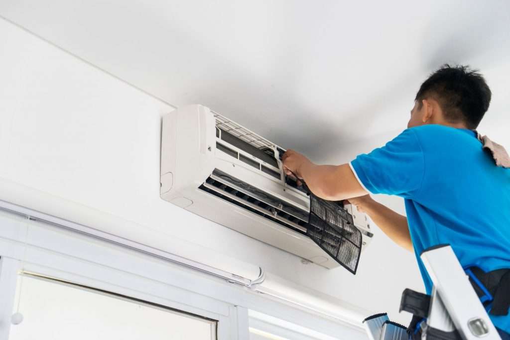 best way to remove musty smell from HVAC